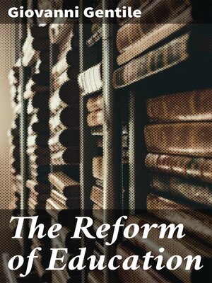 cover image of The Reform of Education